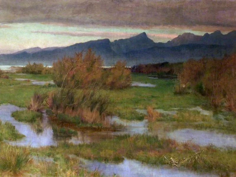 1850-Matthew Ridley Corbet - Piogge autunnali, le paludi di Firenze